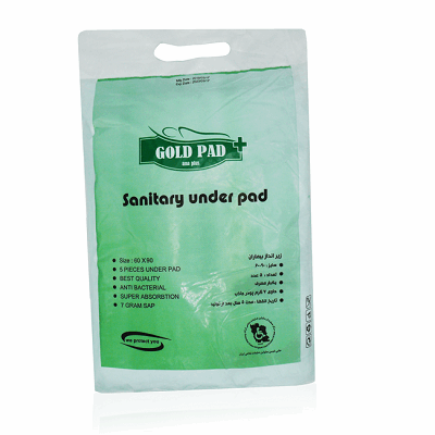 زیرانداز یکبار مصرف بیمار گلد پد 5 عددی