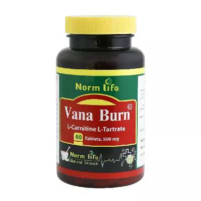 قرص ال کارنیتین 500 میلی گرم وانا برن نورم لایف 60 عددی