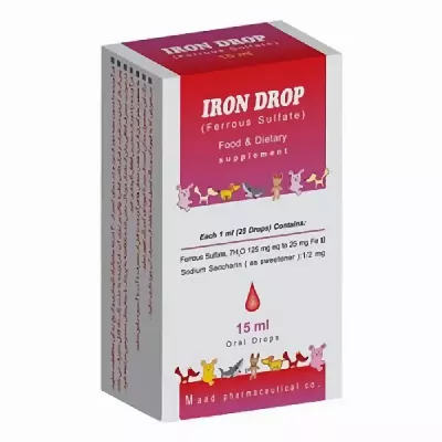 قطره آهن این فر ماد فارما با طعم توت فرنگی 15 میلی لیتر