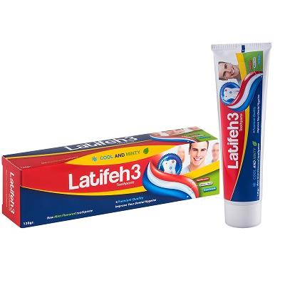 خمیر دندان 3 رنگ لطیفه 120 گرم