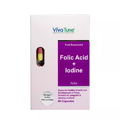 کپسول پلت فولیک اسید همراه با ید ویواتیون 60 عددی