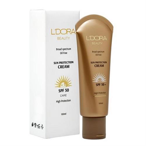 کرم ضدآفتاب بدون رنگ و فاقد چربی SPF50 لدورا 100 میلی لیتر