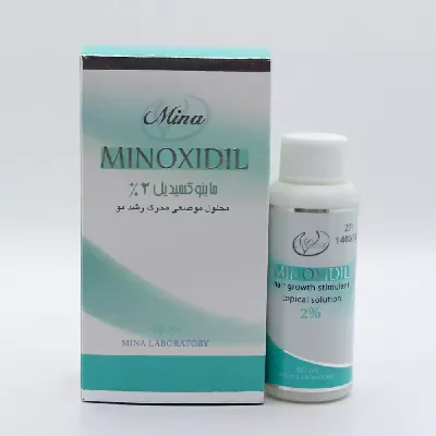 محلول موضعی ماینوکسیدیل 2 درصد مینا 60 میلی لیتر