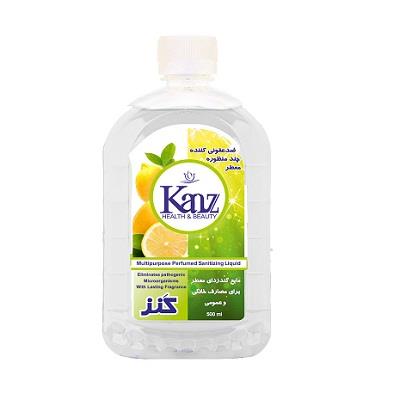 محلول ضد عفونی کننده چند منظوره کنز با رایحه لیمو 500 میلی لیتر