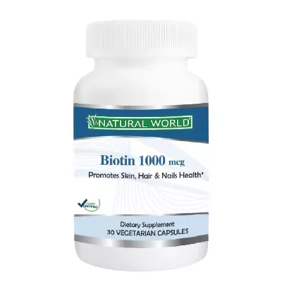 کپسول بیوتین 1000 میکروگرم نچرال ورلد 30 عددی