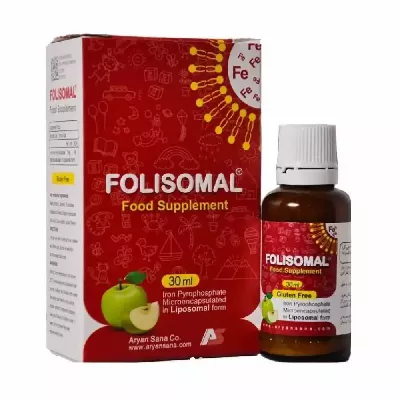 قطره آهن فولیزومال آریان سنا 30 میلی لیتر