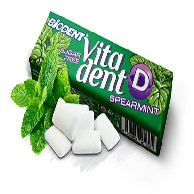 آدامس بدون شکر نعنایی دراژه غنی شده با ویتامین دی بایودنت 10عددی