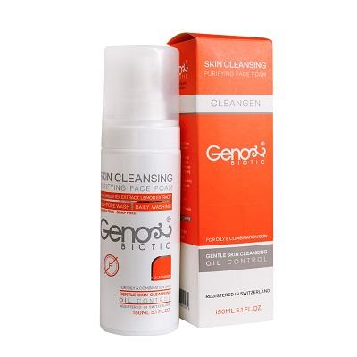 فوم شستشوی صورت ژنوبایوتیک مناسب پوست های چرب و مختلط 150 میلی لیتر