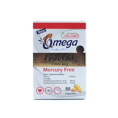 کپسول امگا 3 هلثی مین 1000 میلی گرم 50 عددی