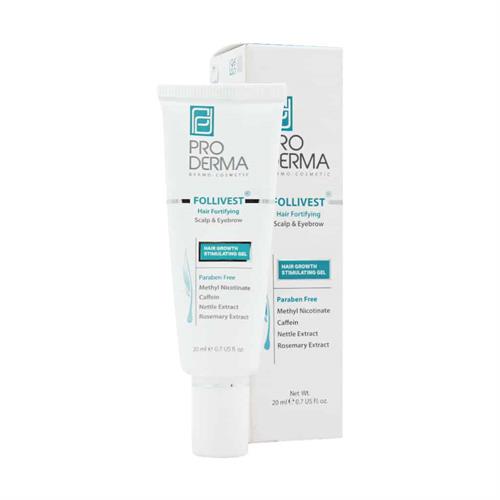 ژل تقویت کننده موی سر فولی وست پرودرما 20 میلی لیتر