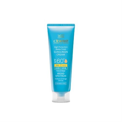 کرم ضد آفتاب فاقد چربی SPF60 بژ طبیعی سینره مناسب انواع پوست 50 میلی لیتر