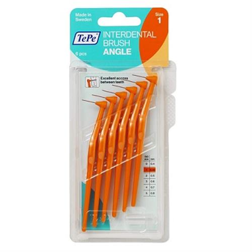 مسواک بین دندانی دسته دار سایز 1 (0.45) تپه 6 عددی