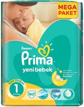 پوشک بچه سایز 1 پریما پمپرز 80 عددی