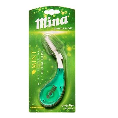 نخ دندان دسته دار ویسل نعنایی مینا 40 متر