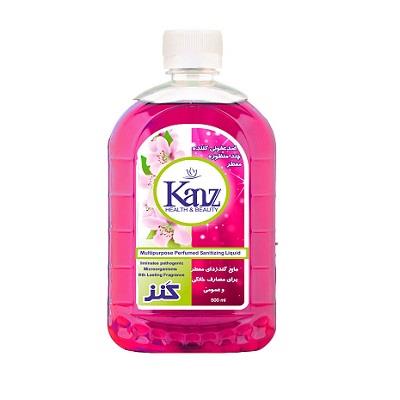محلول ضد عفونی کننده چند منظوره کنز با رایحه شکوفه های گیلاس 500 میلی لیتر