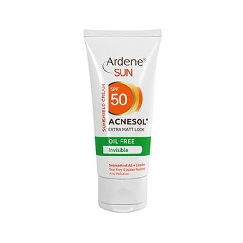 کرم ضد آفتاب بدون رنگ آکنه سول آردن SPF50 مناسب پوست چرب 50 گرم