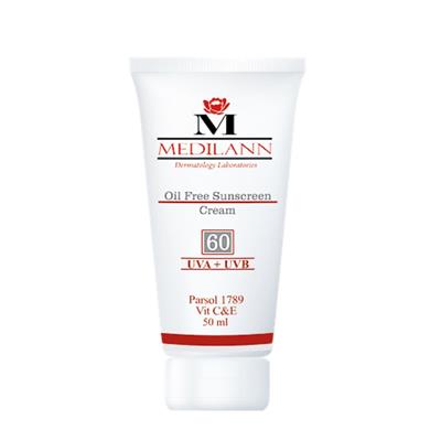 کرم ضد آفتاب رنگی SPF60 مدیلن مناسب پوست های چرب و آکنه ای 50 میلی لیتر
