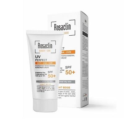 کرم ضدآفتاب spf50 رزاکلین پوست نرمال و خشک 40 میلی لیتر