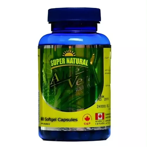 کپسول آلوئه ورا 300 میلی گرم سوپرنچرال 60 عددی