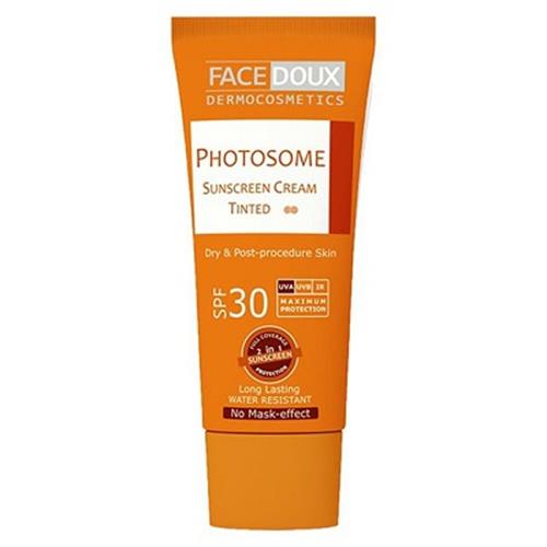 کرم ضد آفتاب رنگی فوتوزوم فیس دوکس SPF30 مناسب پوست خشک 40 میلی لیتر
