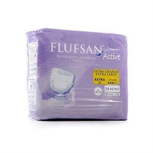 پوشینه بزرگسال شورتی مدل اکسترا سایز خیلی بزرگ فلوفسان اکتیو 14 عددی