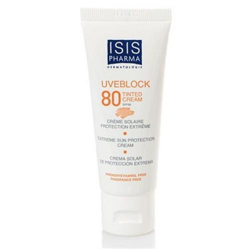 کرم ضد آفتاب مینرال رنگی SPF80 آیسیس فارما مناسب پوست خشک و حساس 40 میلی لیتر