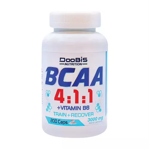 کپسول بی سی ای ای 4:1:1 و ویتامین ب6, 3000 میلی گرم دوبیس 200 عددی