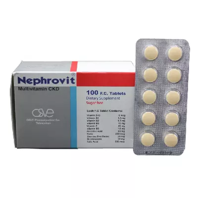 قرص مولتی ویتامین نفروویت اسوه 100 عددی
