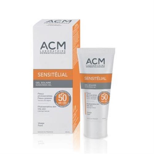 ژل ضد آفتاب بی رنگ سن سی تلیال SPF 50 ای سی ام مناسب پوست های چرب و دارای آکنه 40 میلی لیتر