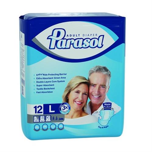 پوشینه بی اختیاری بزرگسال پاراسل سایز بزرگ 12 عددی