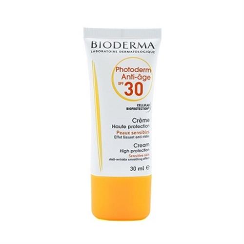 کرم ضد آفتاب فتودرم آنتی ایج SPF30 بایودرما مناسب پوست حساس 30 میلی لیتر