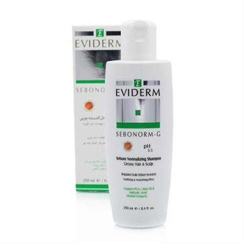 شامپو سبونورم جی اویدرم مناسب مو و پوست سر چرب 250 میلی لیتر