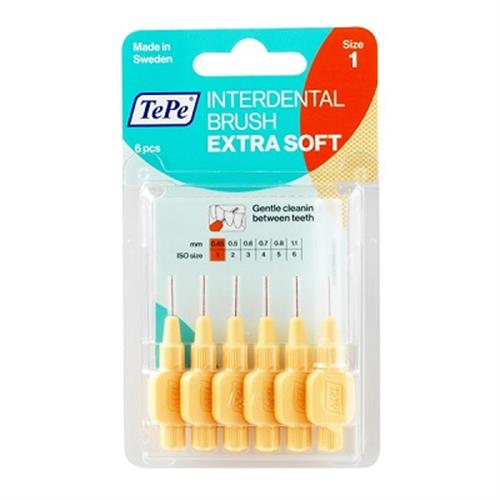 مسواک بین دندانی بسیار نرم سایز 1 تپه 6 عددی