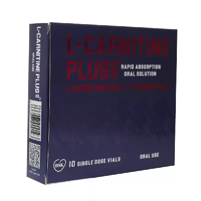 ویال خوراکی ال-کارنیتین پلاس بی اس کی 10 عددی