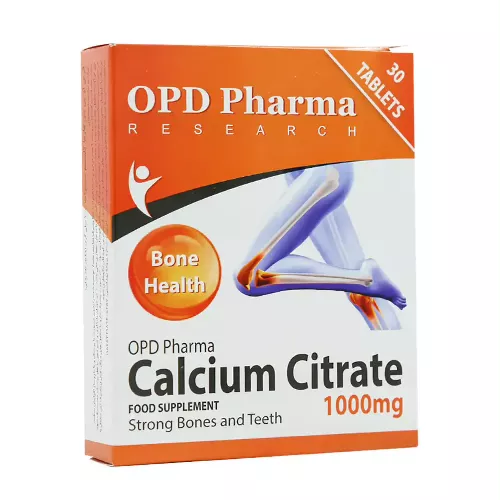 قرص کلسیم سیترات 1000 میلی گرم او پی دی فارما 30 عددی