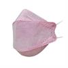 ماسک سه بعدی kf94 صورتی کم رنگ 5 لایه رایا 25 عددی