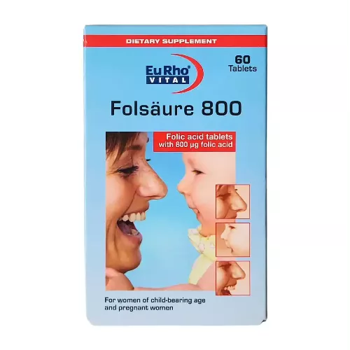 کپسول اسید فولیک یوروویتال 60 عددی