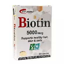 کپسول بیوتین 5000 میکروگرم اس تی پی فارما 30 عددی