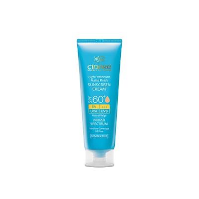 کرم ضد آفتاب فاقد چربی SPF60 سینره مناسب انواع پوست 50 میلی لیتر