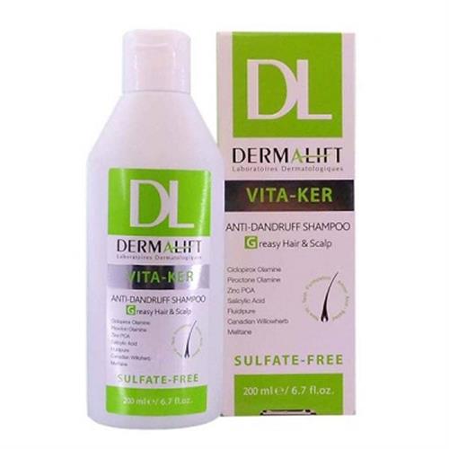 شامپو ضدشوره ویتاکر درمالیفت مناسب موهای چرب 200 میلی لیتر