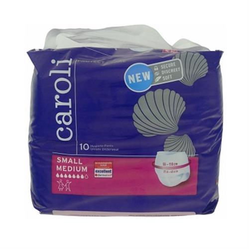 پوشینه بی اختیاری شورتی کارولی سایز متوسط 10 عددی