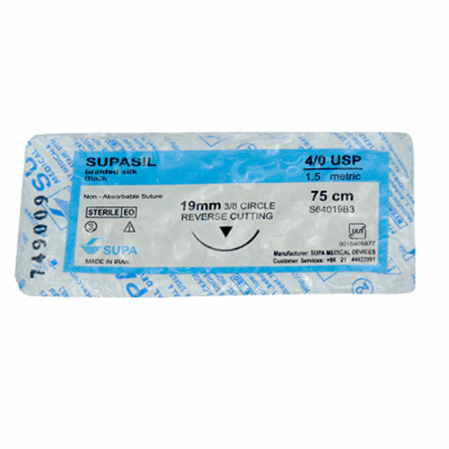 نخ بخیه سیلک 4/0 سوپا