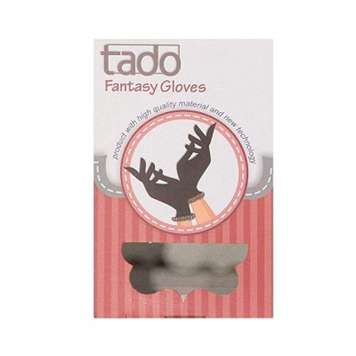 دستکش نخی فانتزی سفید زنانه تادو