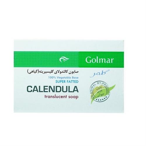 صابون گیاهی کالاندولای گلیسرینه گلمر مناسب پوست های آسیب دیده و ملتهب 90 گرم