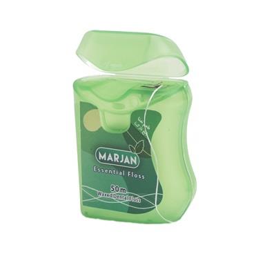 نخ دندان نازک نعنایی مرجان 50 متر