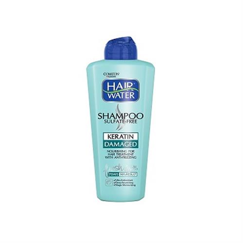 شامپو هیر واتر بدون سولفات کراتینه کامان 400 میلی لیتر
