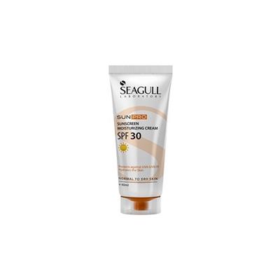 کرم ضد آفتاب و مرطوب کننده بی رنگ سی گل SPF 30 مناسب پوست خشک و معمولی 40 میلی لیتر