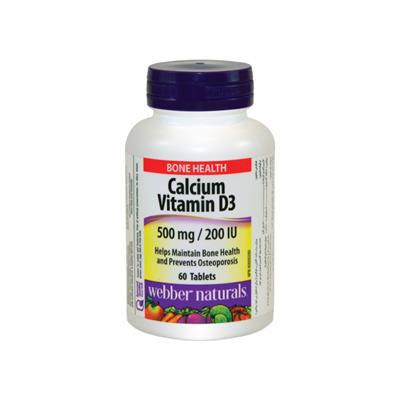 قرص کلسیم و ویتامین د3 وبر نچرالز 60 عددی