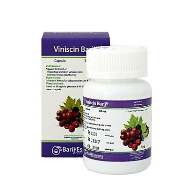 کپسول وینیسین 350 میلی گرم باریج اسانس 30 عددی
