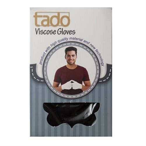 دستکش نخی مشکی مردانه تادو